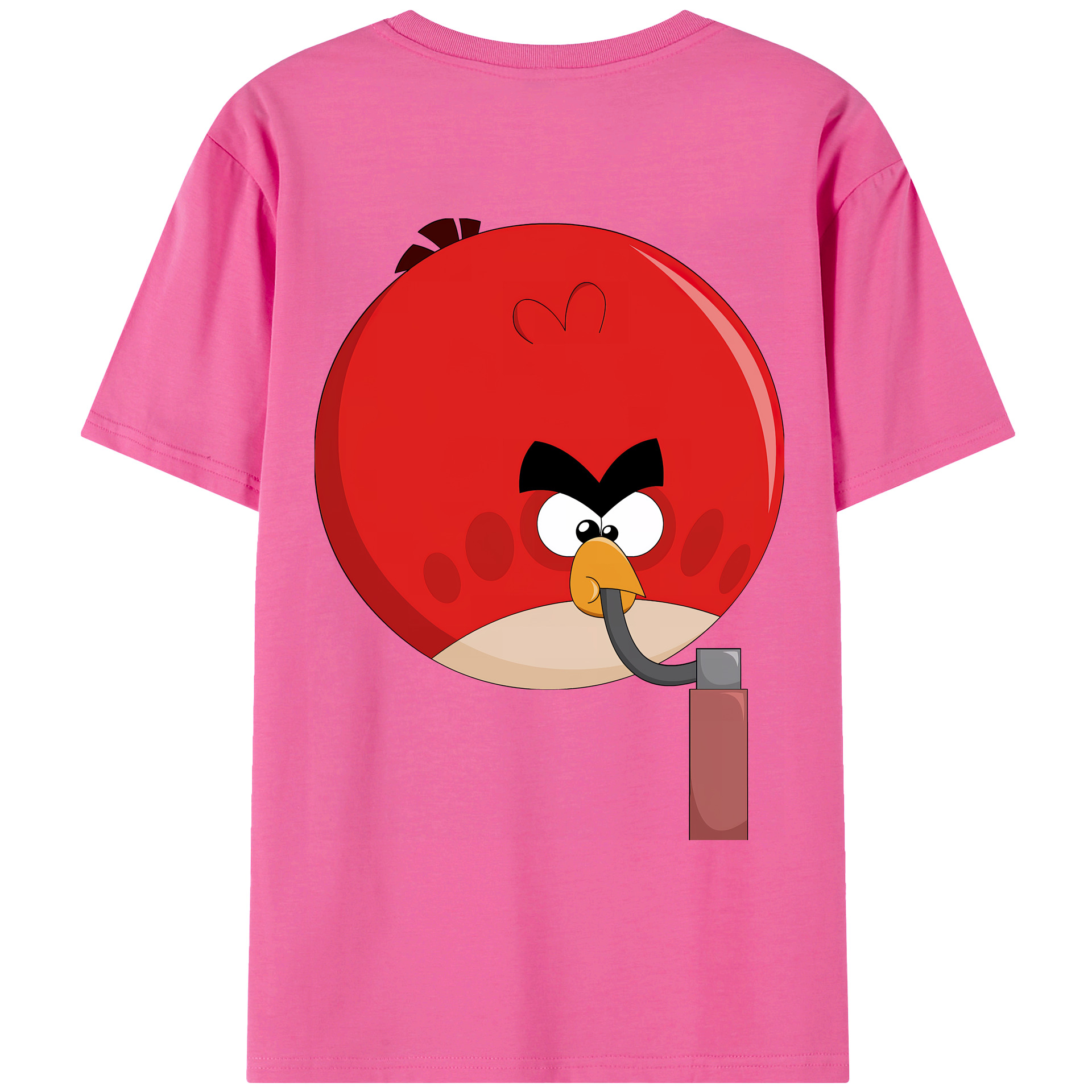 （画像用） Angry Birds アングリーバード レディース半袖Tシャツ(バックプリント)